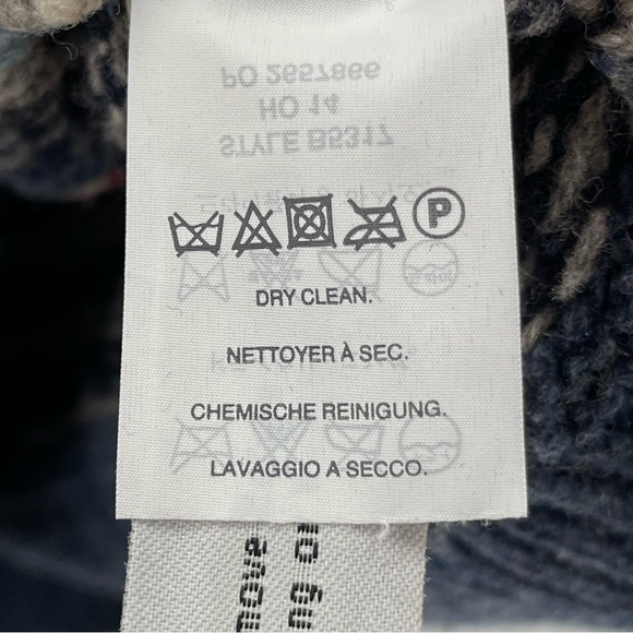 J. Crew Fair Isle Nordic Knit Grandpa 100% Lambswool Crewneck Sweater Size Med - Picture 8 of 10